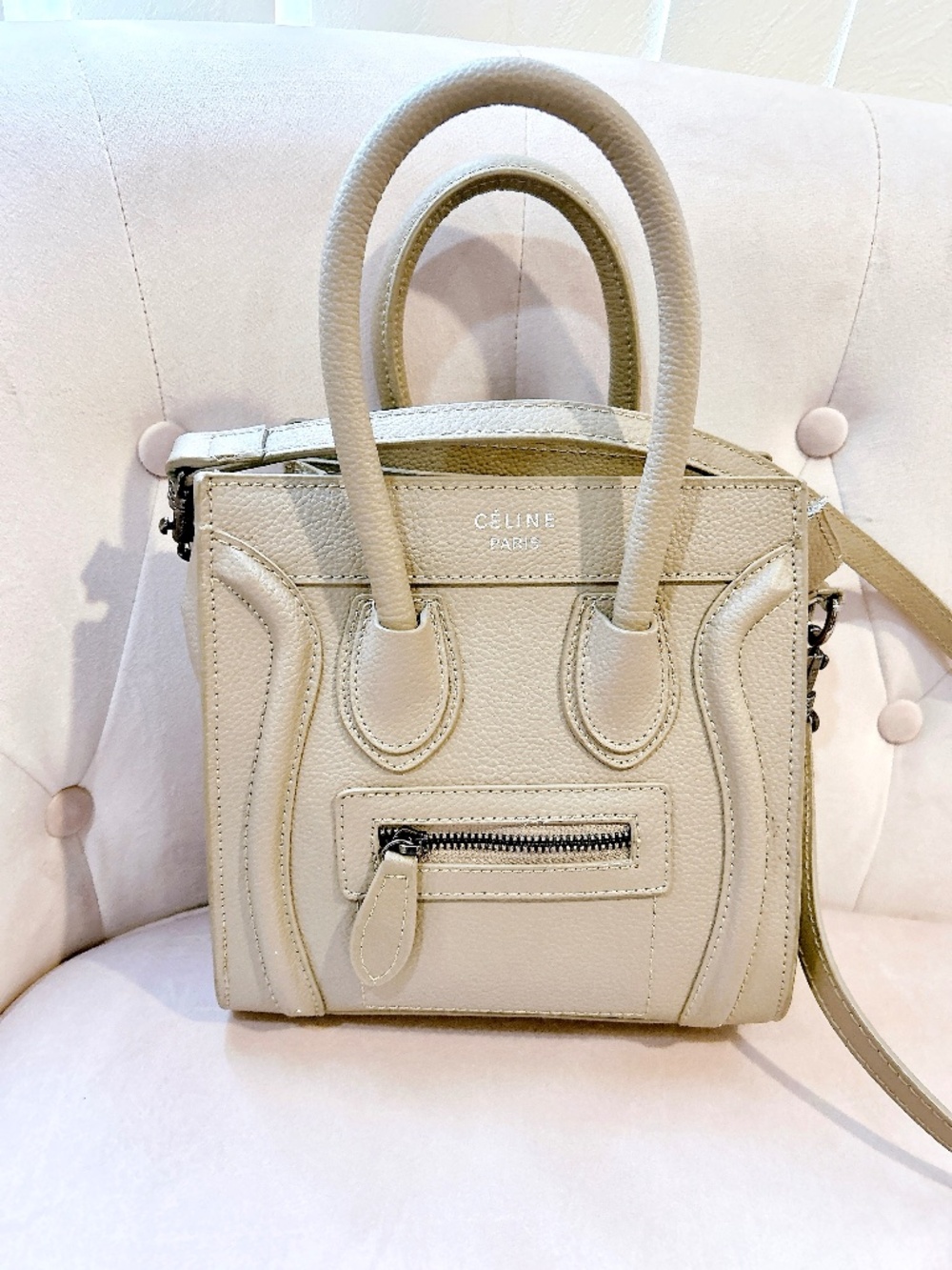 Celine nano luggage bag